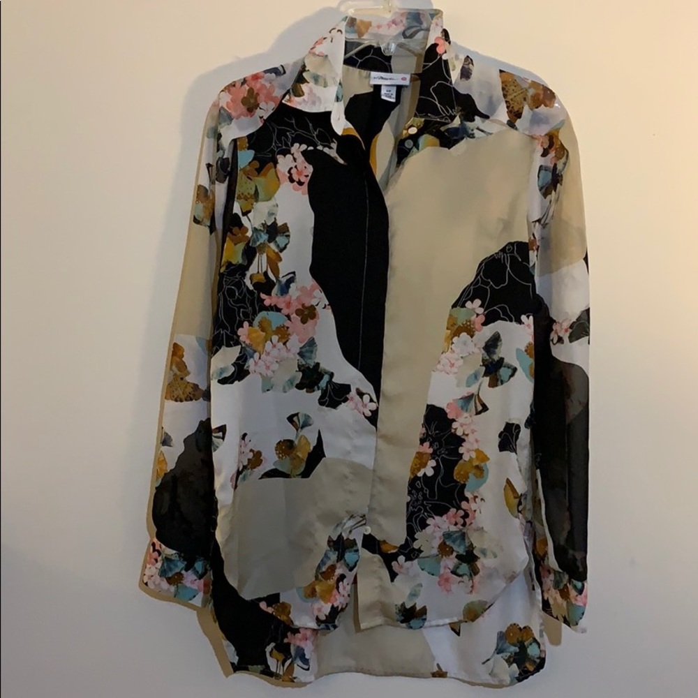 3.1 Phillip Lim - abstract floral blouse, size s - Picture 1 of 6